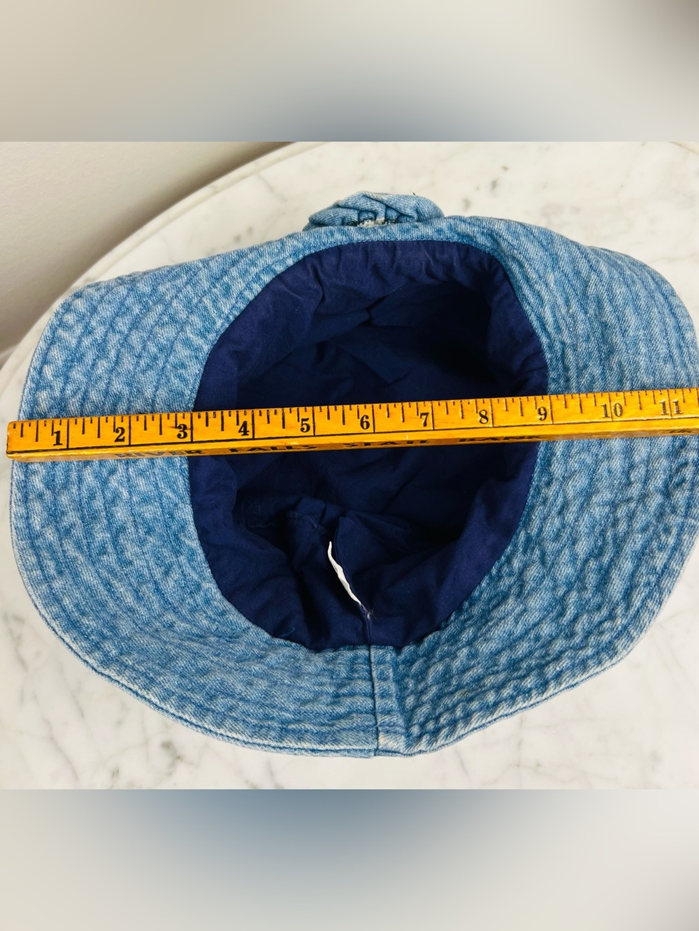 VTG 90s Blossom Hat - Rose Floral Denim Bucket Hat – One Size - Picture 12 of 13